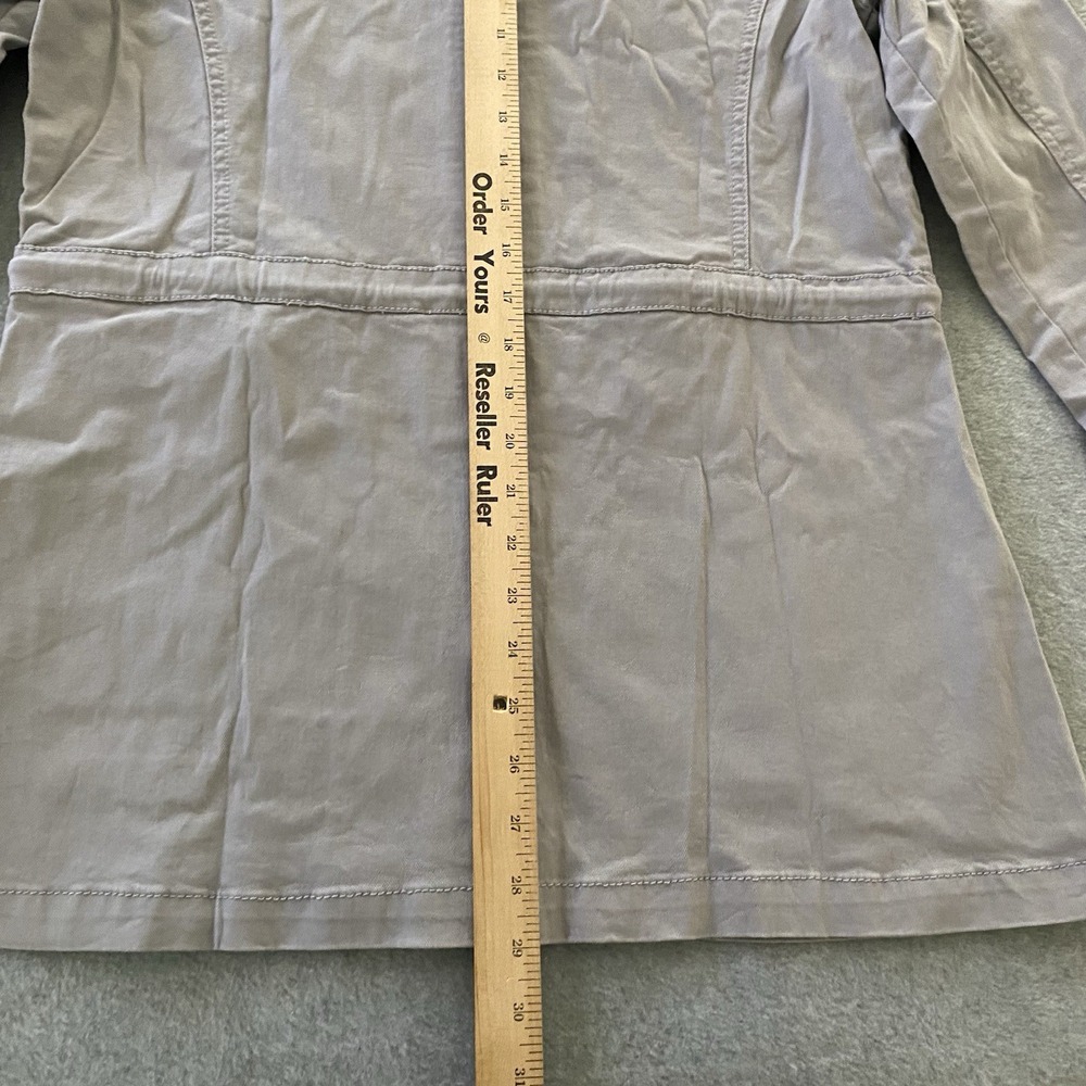 41 Hawthorn Utility Jacket Women M Gray Cinch Waist Stretch Cotton Pockets - Picture 8 of 14